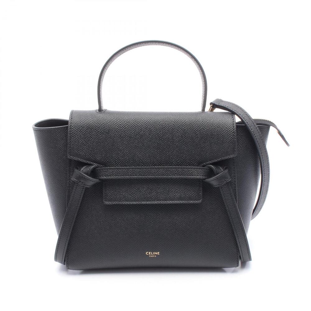Celine BELT BAG Handbag Leather Black